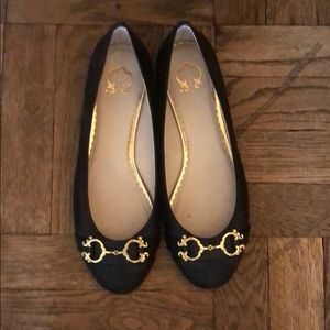 Black and gold C. Wonder flats